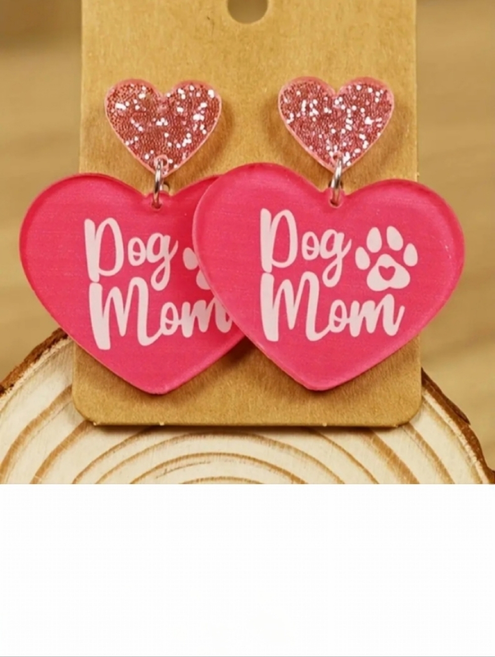🌺Dog Mom Heart Earings Dog Mom Accessories